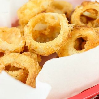 These Easy Buttermilk Onion Rings are battered and fried to perfection and make a delicious side dish to any meal. Serve with a tasty dipping sauce.