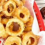 These Easy Buttermilk Onion Rings are battered and fried to perfection and make a delicious side dish to any meal. Serve with a tasty dipping sauce.