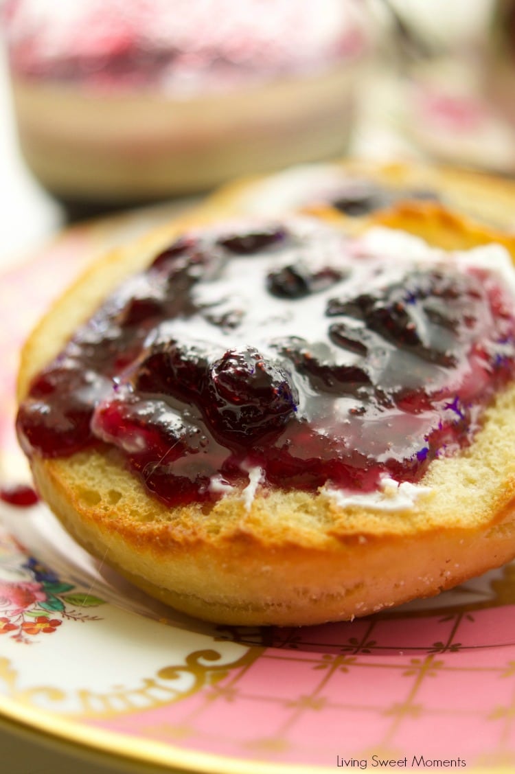 This delicious Blueberry Jam Recipe requires only 3 ingredients and is super easy to make and can. Use it as a spread or as a filling for pies or cookies.