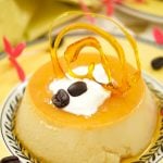 This easy coffee flan recipe is creamy and sweet with a nice java flavor for the coffee lovers. The perfect gluten free dessert for parties & celebrations.