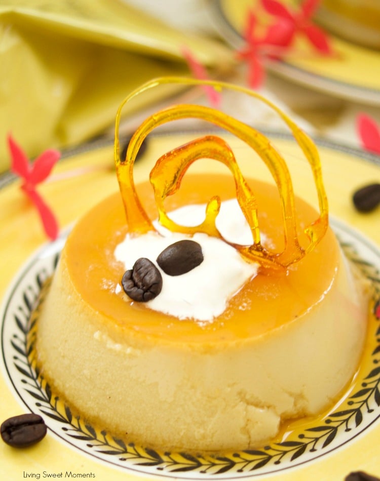 This easy coffee flan recipe is creamy and sweet with a nice java flavor for the coffee lovers. The perfect gluten free dessert for parties & celebrations. 