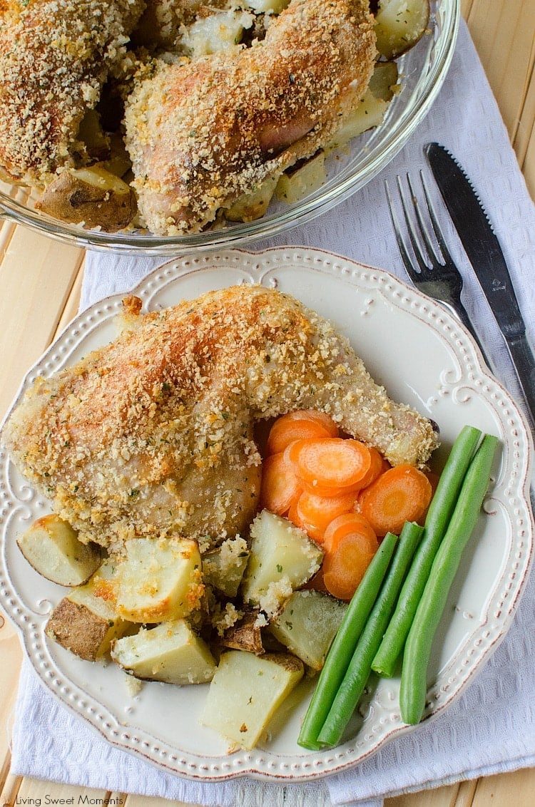 Ranch Potatoes And Chicken Sheet Pan Dinner - This delicious crispy chicken dinner recipe only requires one pan and is ready in 45 minutes or less.