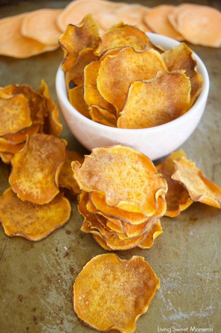 These crunchy Baked Sweet Potato Chips are oven baked to perfection and are great to snack on the go, especially in the lunchbox. It is also an easy recipe. 