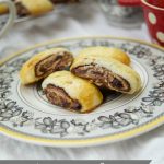 This Chocolate Espresso Rugelach recipe is super easy to make & delicious. Enjoy buttery cookies filled with a yummy chocolate filling. Perfect for parties.
