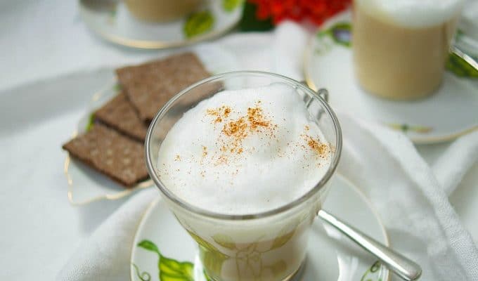 This delicious vanilla latte recipe tastes just like the coffeehouse and is actually made from scratch. Coffee with a splash of vanilla syrup & frothy milk.