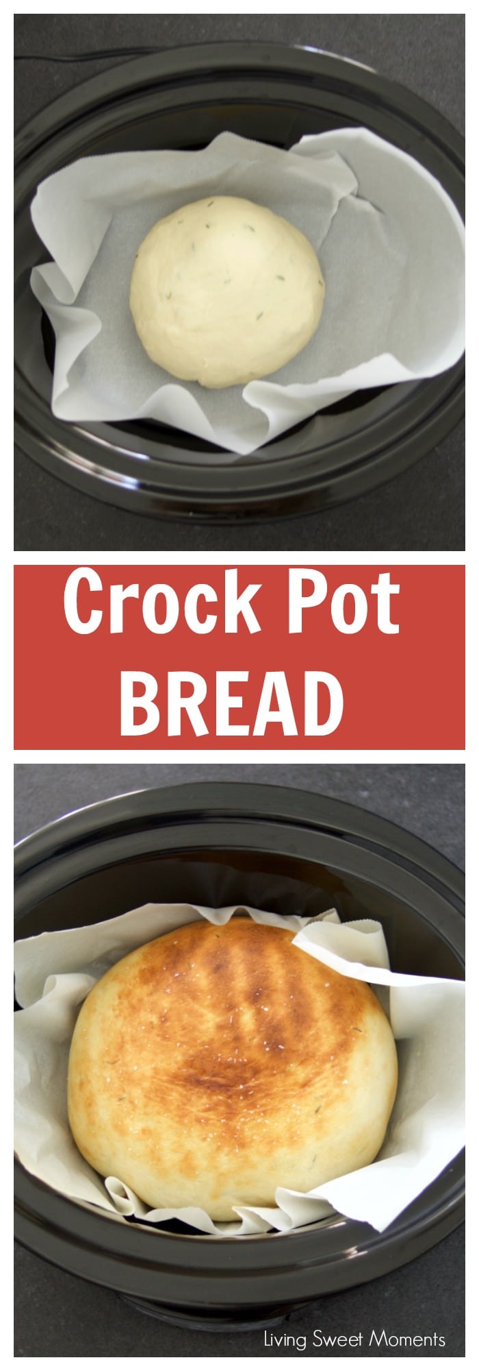 Herbed Crock Pot Bread Recipe - Living Sweet Moments