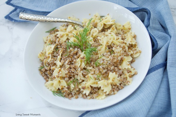 This delicious Kasha Varnishkes recipe is super easy to make and will definitely make your bubbe proud. The perfect side dish to any Jewish meal or Holiday.