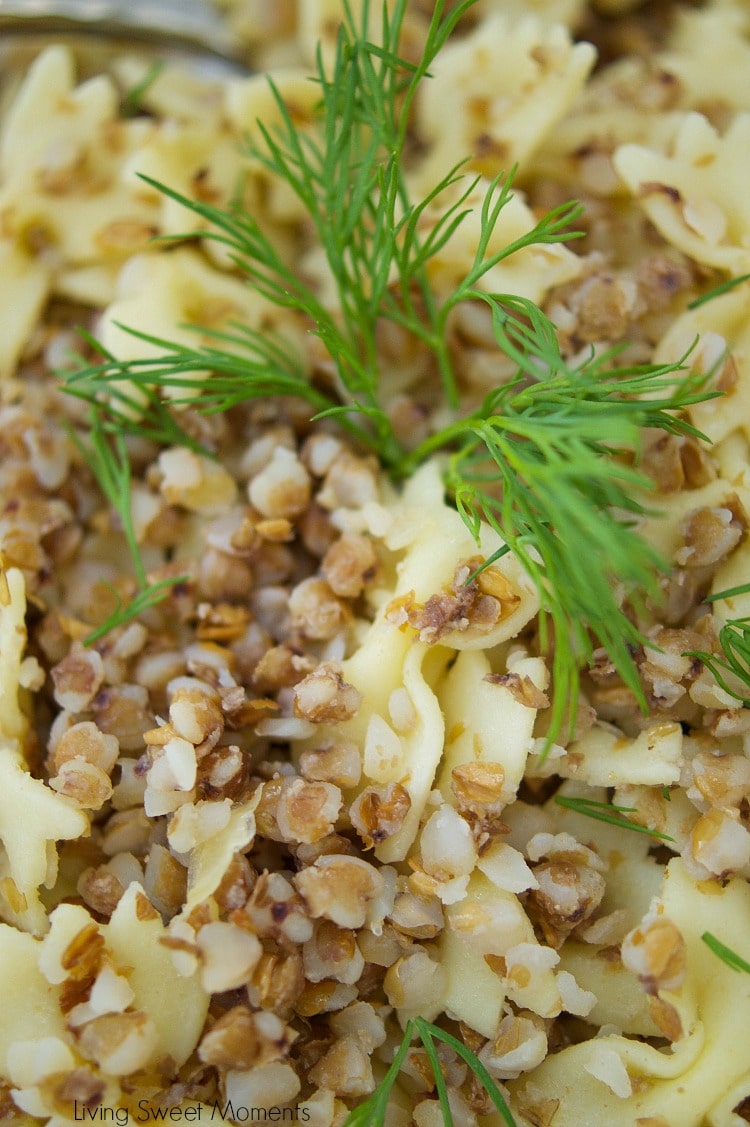 This delicious Kasha Varnishkes recipe is super easy to make and will definitely make your bubbe proud. The perfect side dish to any Jewish meal or Holiday.