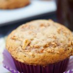 This moist spiced apple muffins recipe is super easy to make and delicious. The perfect breakfast or brunch idea for the fall. Enjoy with coffee on the side