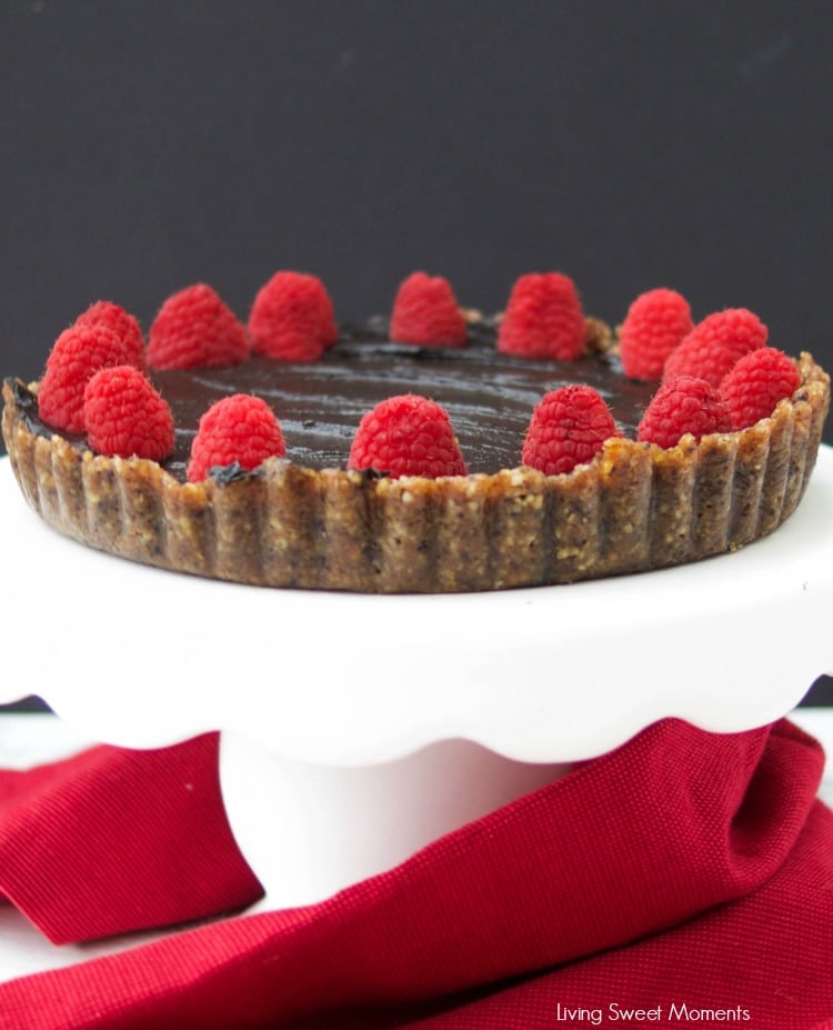 This no-bake decadent Chocolate Avocado Tart is vegan, gluten-free, easy to make and delicious. Enjoy the creaminess of the avocado with the cocoa flavor. 