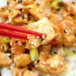 This delicious Asian Sesame Instant Pot Chicken recipe is made in the pressure cooker for only 5 minutes. Perfect for a quick weeknight dinner idea.