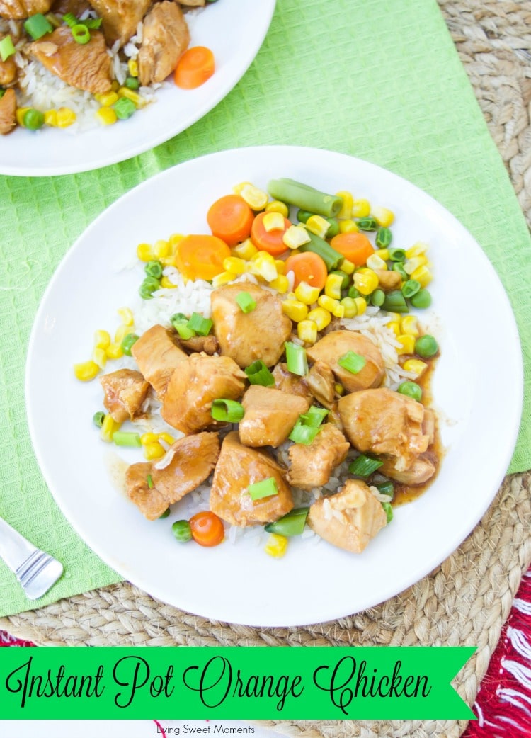 Instant Pot Orange Chicken - this delicious instant pot chicken recipe is ready in 15 minutes or less and is perfect for a quick weeknight dinner idea. 