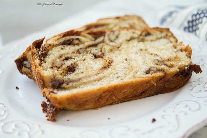 This moist butterscotch Chocolate Babka recipe is soft, delicious, and has a crunchy addition of pecans. Enjoy this babka for breakfast, brunch or dessert.