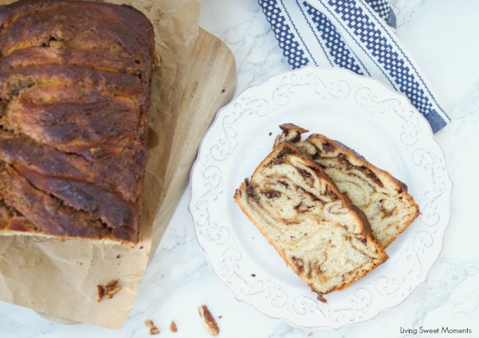 This moist butterscotch Chocolate Babka recipe is soft, delicious, and has a crunchy addition of pecans. Enjoy this babka for breakfast, brunch or dessert.