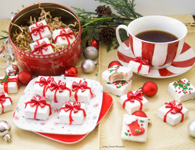 This delicious Gingerbread Holiday Fudge is perfect for Christmas parties and to give as DIY Gifts. Serve it in a present shape or decorate with sprinkles.