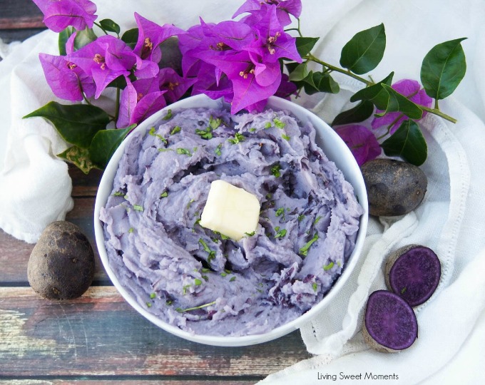 These beautiful blue mashed potatoes feature amazing color with the same texture and taste you enjoy in your favorite potatoes. A cool & unique side dish