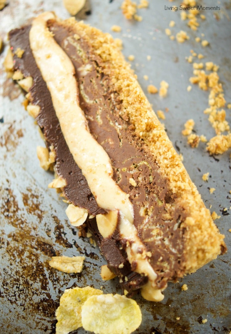 This crunchy No Bake Chocolate Peanut Butter Bars recipe have 4 layers of decadence. Enjoy peanut butter mousse, cookie base and chocolate ganache.