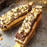This crunchy No Bake Chocolate Peanut Butter Bars recipe have 4 layers of decadence. Enjoy peanut butter mousse, cookie base and chocolate ganache.