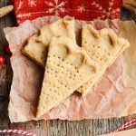 These crumbly Holiday Spiced Shortbread Cookies are super delicious and easy to make. Cut into wedges, they are perfect for dessert or to dip in your coffee