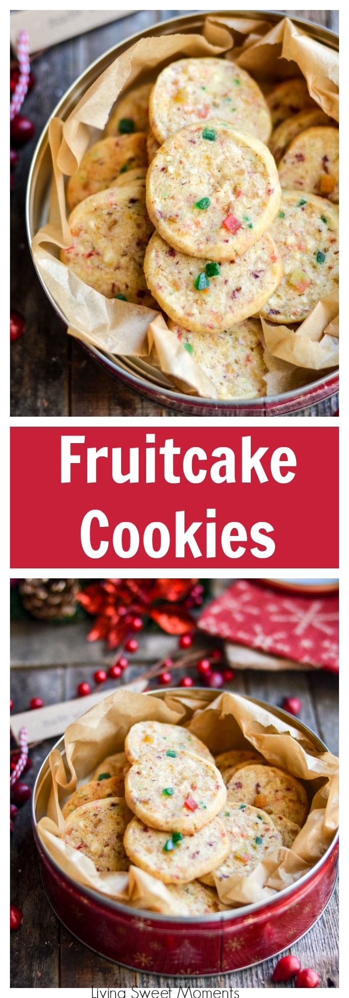 These irresistible Fruitcake Cookies will blow your mind with incredible flavor & soft texture. The perfect Christmas cookie recipe for exchanges & parties