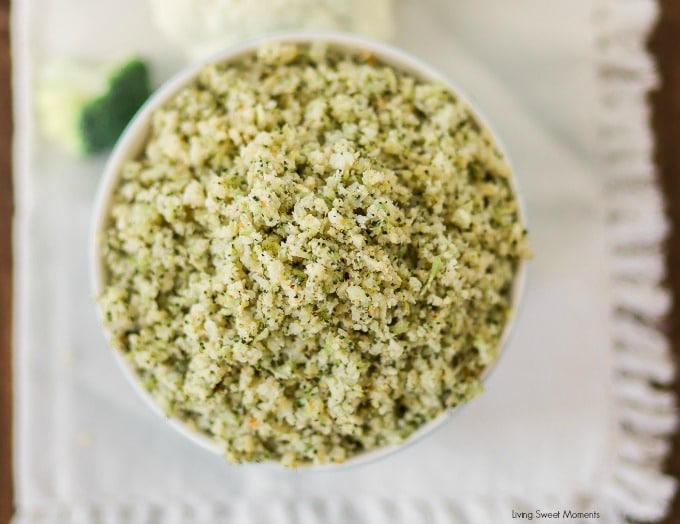 This addicting Broccoli Cauliflower Rice recipe requires only 4 ingredients and is so easy to make. Enjoy a low carb side dish that's ready in 20 minutes!