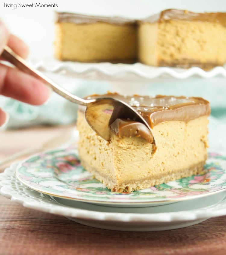 This irresistible Instant Pot Dulce de Leche Cheesecake recipe is creamy, delicious, sweet, and so easy to make! The perfect pressure cooker dessert for all