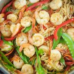 This tasty 15 Minute Shrimp Lo Mein recipe is super easy to make and requires few ingredients. The perfect quick weeknight dinner with an Asian twist.