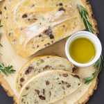 This amazing Rosemary Olive Bread Recipe has a nice crust on the outside and chewy on the inside. Better than any bakery. Enjoy a few slices with olive oil.