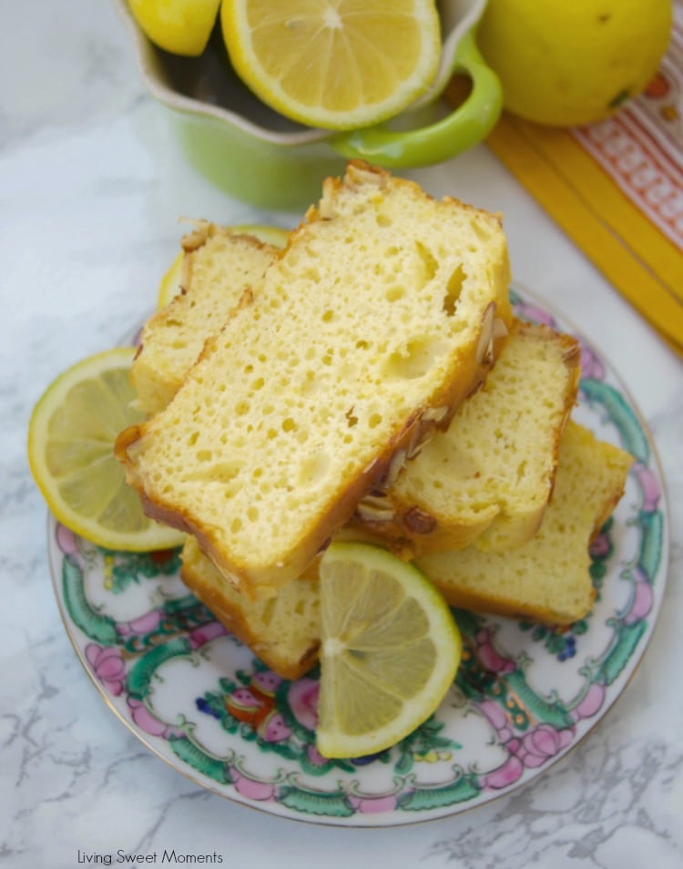 This moist and delicious light Lemon Loaf recipe has only 136 calories per slice and is diabetic friendly. Perfect for a reduced sugar dessert or brunch. 