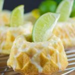 This irresistible Glazed Lime Cream Cheese Mini Bundt Cake recipe is super easy to make, delicious, and perfect for a cute Spring or Summer desserts. 2