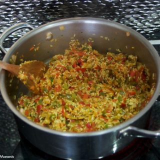 Succulent Spanish Shrimp With Yellow Rice - Living Sweet Moments