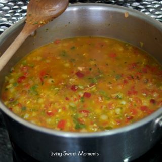Succulent Spanish Shrimp With Yellow Rice - Living Sweet Moments