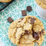 These amazing chewy Brown Butter Chocolate Chip Cookies have tons of butterscotch flavor, chocolate chunks and sea salt on top. The best cookie recipe ever! 3