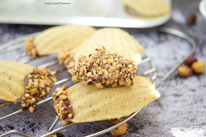 This melt in your mouth hazelnut Madeleines recipe is made with brown butter and ground hazelnuts for an amazing taste. The perfect delicate French cookie.