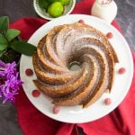 This moist Vanilla Chocolate Bundt Cake recipe is super easy to make, delicious, and perfect as a dessert, breakfast or snack. Serve with a glass of milk 5