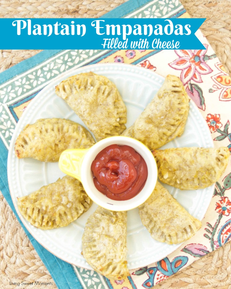 This amazing latin baked plantain empanadas recipe is filled with oozy cheese and is the perfect finger appetizer to any party or celebration