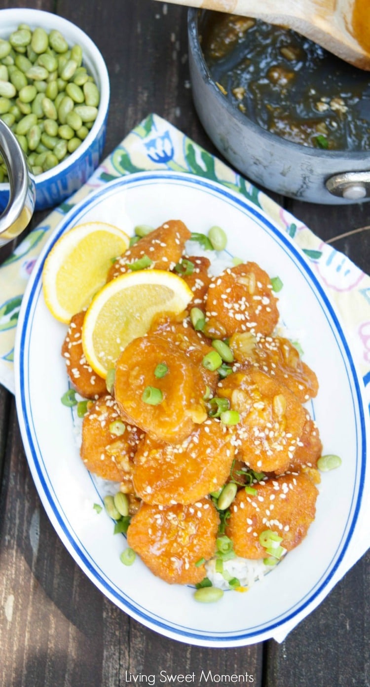 This delicious quick Crispy Orange Chicken recipe uses Chicken Nuggets and is ready on your table in 15 minutes or less. For an easy weeknight dinner idea