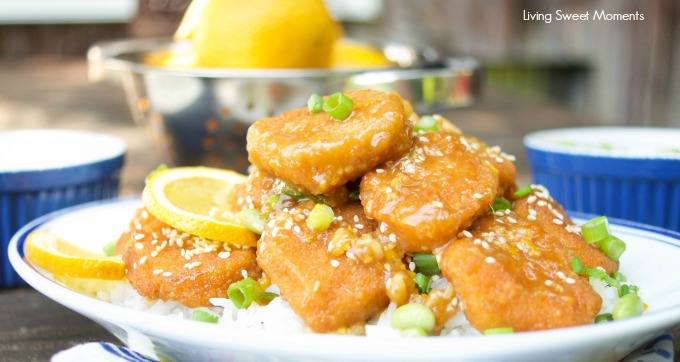 This delicious quick Crispy Orange Chicken recipe uses Chicken Nuggets and is ready on your table in 15 minutes or less. For an easy weeknight dinner idea