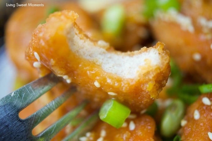 This delicious quick Crispy Orange Chicken recipe uses Chicken Nuggets and is ready on your table in 15 minutes or less. For an easy weeknight dinner idea