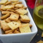 These crunchy Homemade Saltine Crackers are super easy to make and are ready in no time. The perfect appetizer cracker to serve with cheese and dips.