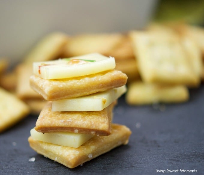 These crunchy Homemade Saltine Crackers are super easy to make and are ready in no time. The perfect appetizer cracker to serve with cheese and dips.