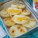 These delicious Gluten free Venezuelan mini arepas are filled with cheese and are perfect for breakfast, the lunchbox and even as an after school snack