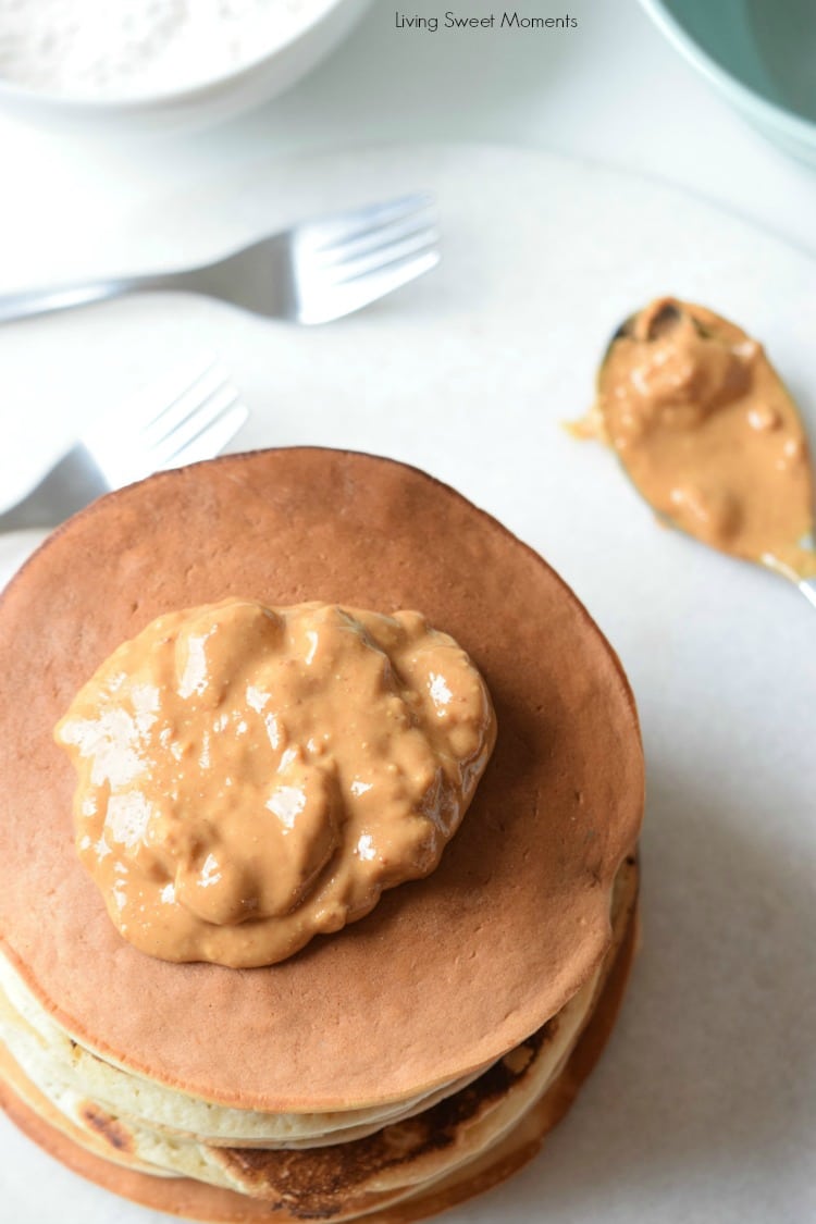 This homemade Peanut Butter Pancakes recipe is easy to make and delicious. Enjoy a wholesome breakfast with soft and fluffy pancakes that kids will love