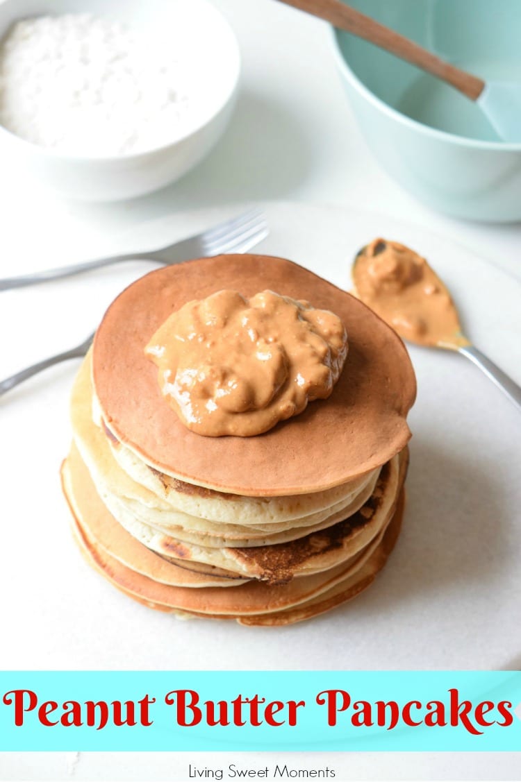 This homemade Peanut Butter Pancakes recipe is easy to make and delicious. Enjoy a wholesome breakfast with soft and fluffy pancakes that kids will love