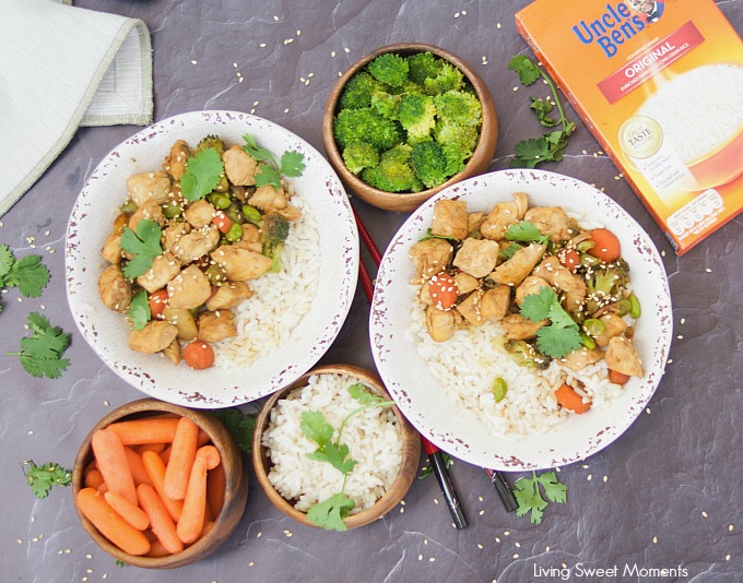 These amazing Chicken Teriyaki Rice Bowls are ready in 20 minutes or less. Enjoy a delicious and healthy weeknight dinner recipe. Made without cornstarch.
