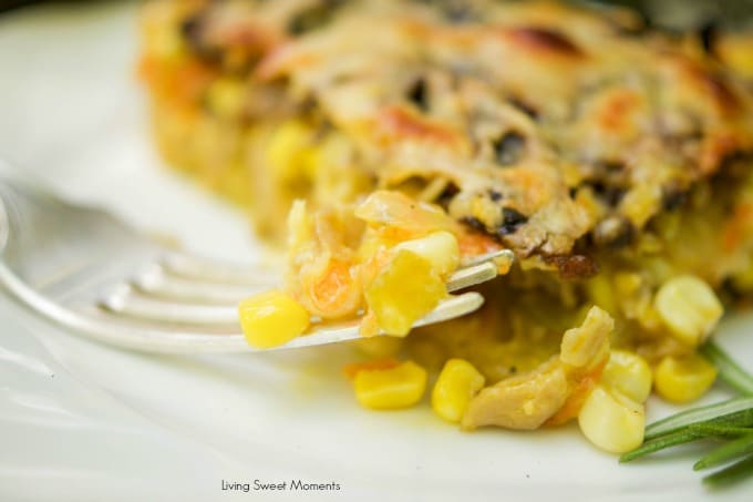 This delicious Summer Vegetable Tart recipe is filled with corn, shallots, mushrooms, creme fraiche and shredded gruyere cheese. A perfect vegetarian entree