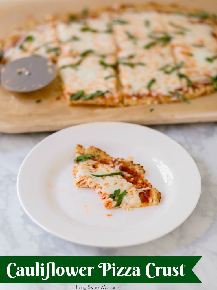 Low Carb Cauliflower Pizza Crust Living Sweet Moments