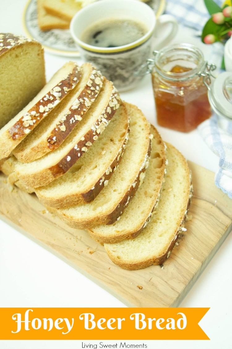 This soft and delicate Honey Beer Bread recipe has a wonderful taste and aroma. Perfect when served warmed with butter or as toast in the morning