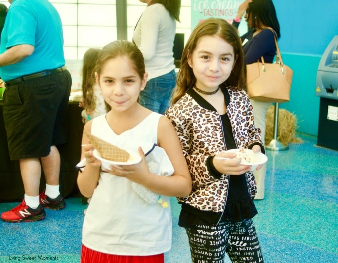 At last! Mayfield Creamery Debuts in South Florida. Miami kids eating ice cream at the children's museum 