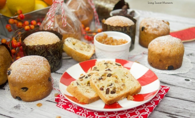 This easy Easy Mini Panettone recipe is delicious, flavorful, and quick to make. Perfect for dessert, breakfast and to give out as DIY Edible Holiday Gifts.